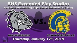 Navigate to Swimming and Diving - Brownsburg Vs Crawfordsville - Jan 17th, 2019