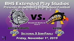 Navigate to Football - Nov. 1, 2019 Sectionals vs Avon